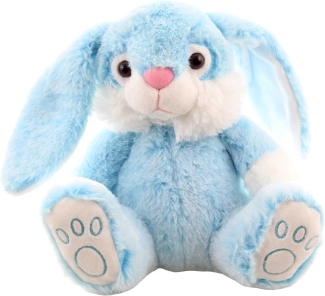 Iepuraș de pluș albastru 23 cm