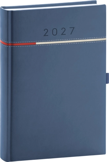 Agendă zilnică Notique Tomy 2027 albastru-roșu 15 × 21 cm