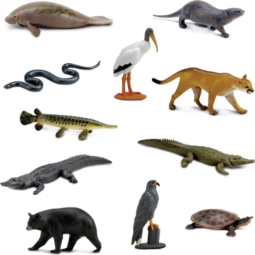 11 mini figurine de animale din Everglades