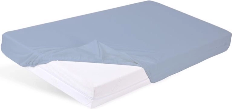 Babymatex cearșaf impermeabil cu elastic Bamboo albastru deschis 60 × 120 cm