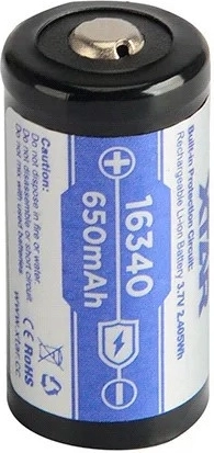 Format 16340 / R-CR123 și capacitate 650 mAh