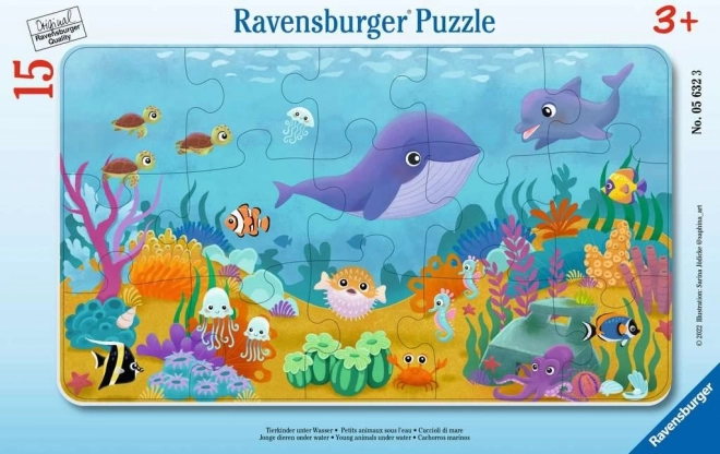Puzzle Animale sub suprafața mării 15 piese