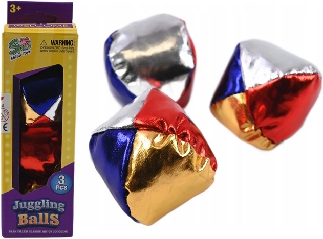 Mingi colorate pentru jonglerie – set de 3 buc.