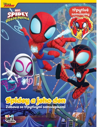 Cărticică cu autocolante Spidey cu autocolante sclipitoare