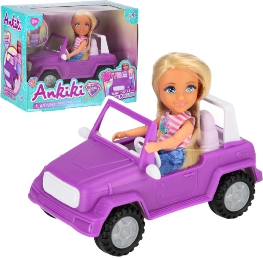 Păpușă în cabriolet 13 cm