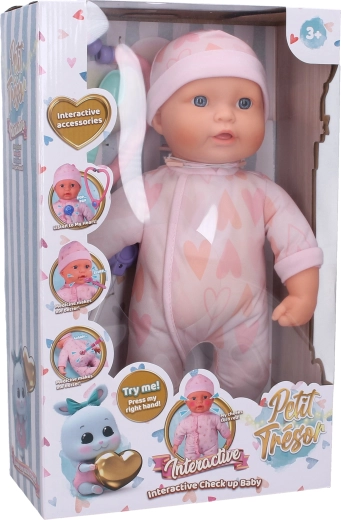 Bebeluș bolnav cu efecte, 37 cm
