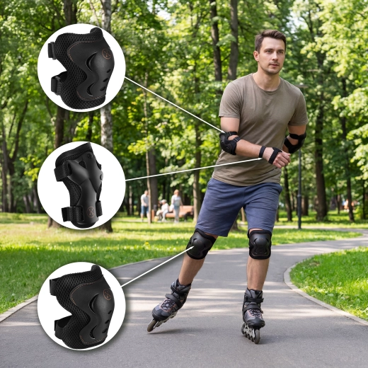 Fixare stabilă datorită benzilor velcro și curelelor