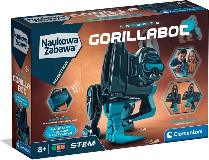 Model de gorilă robotică Gorillabot cu motor și sunet