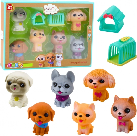 Figurine din cauciuc cu sunet - set 6 buc