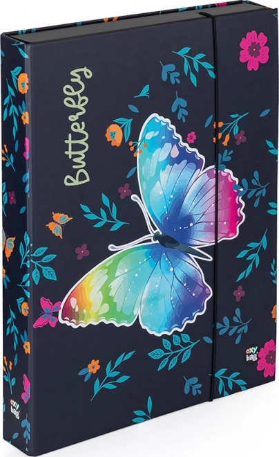 Cutie pentru caiete A4 Jumbo fluture