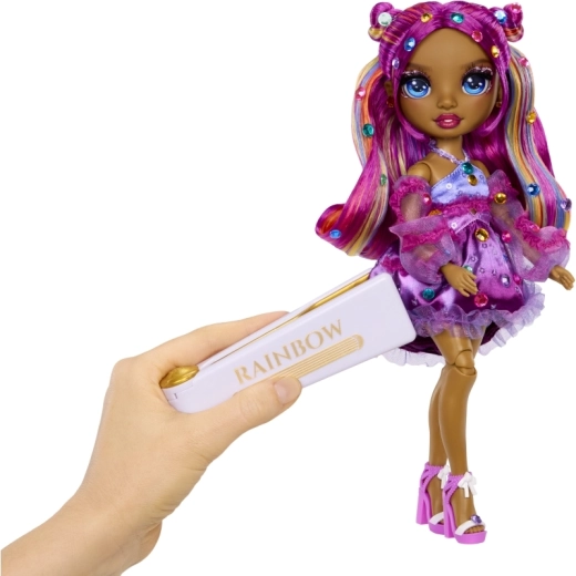 Decorarea părului și a ținutei cu cristale curcubeu