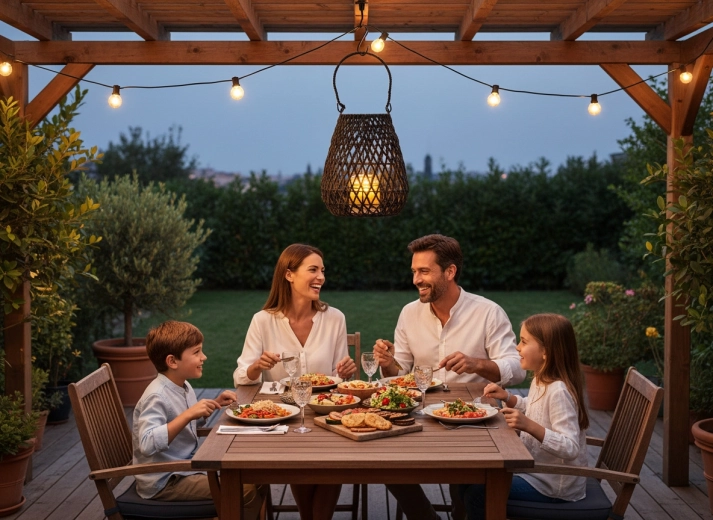 Pregătit pentru seri în aer liber