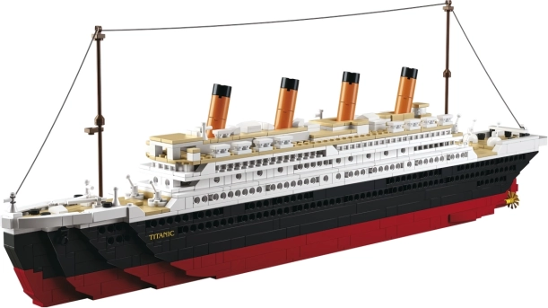 Set de construcție SLUBAN Titanic – model mare, 1018 piese