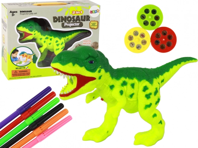 Proiector Dinozaur cu Pixuri pentru Desenare