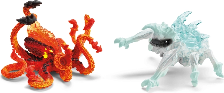 Schleich Eldrador Creatures: gândac de gheață vs. kraken de foc