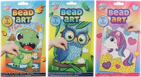 crearea unei imagini din mărgele – animăluțe, set creativ pentru copii