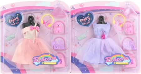 Rochiță pentru păpușă cu accesorii
