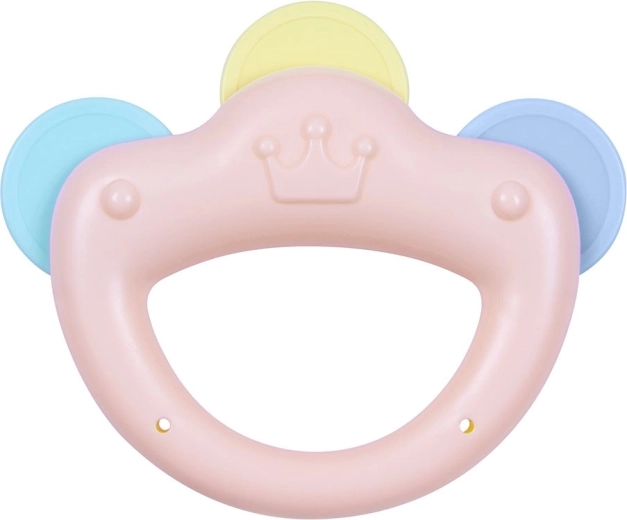 Jucărie de dentiție cu zornăitoare în formă de coroană BABY MIX