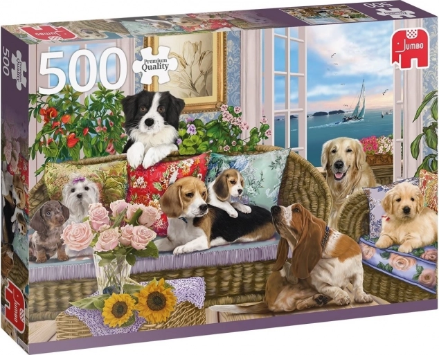 Jumbo Spiele Prieteni blănoși puzzle 500 piese - 1 bucată