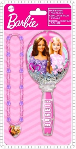 Set de colier și perie Barbie