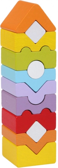 Turnul XI - puzzle din lemn CUBIKA, 12 piese