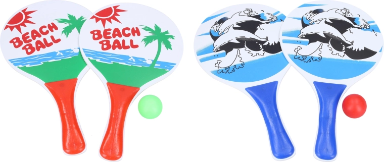 Tenis de plajă – set cu 2 palete și minge