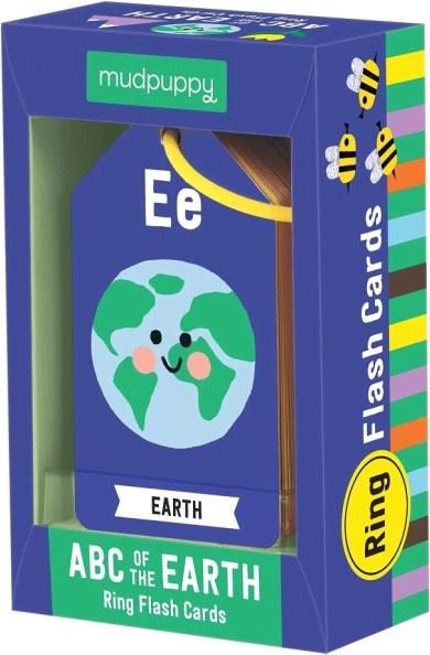 Mudpuppy ABC Planeta Pământ carduri educative pe inel