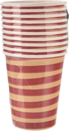 Pahare din hârtie Jungle roșii 250 ml (10 buc.)