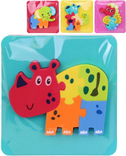 Puzzle din spumă cu animăluț pentru baie - 1 bucată