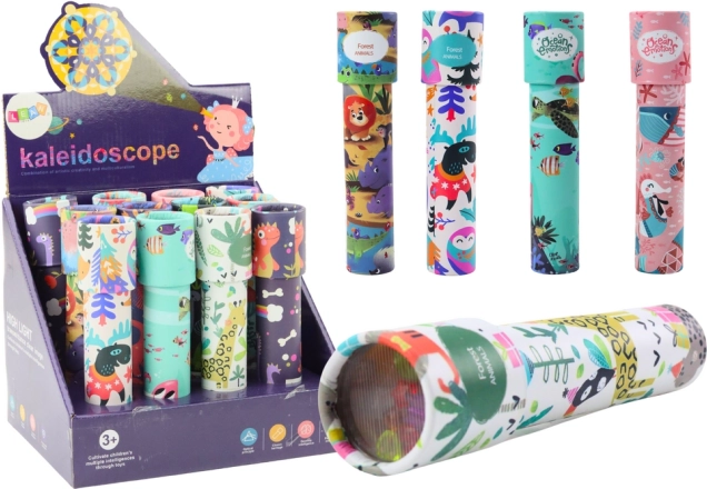 Caleidoscop pentru copii cu mărgele – modele colorate