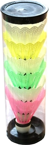 Fluturași colorați pentru badminton (6 buc.)