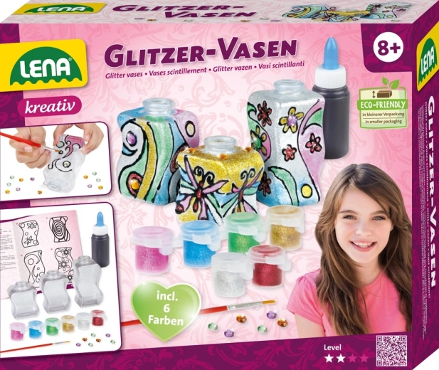 lena pictură pe sticlă – set creativ sclipitor pentru copii