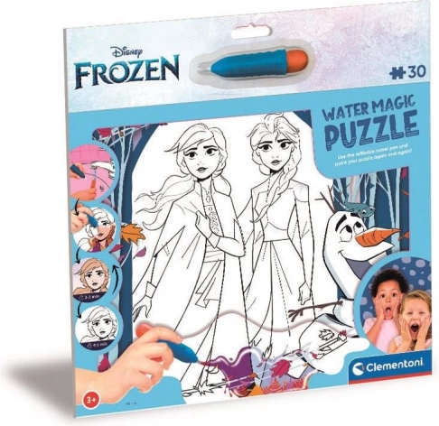 Puzzle cu pictură cu apă Magia apei: Regatul de gheață 2, 30 de piese