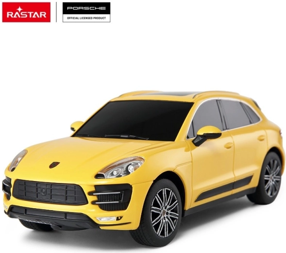 Rastar Porsche Macan Turbo mașină telecomandată 1:24 galbenă