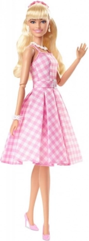 Păpușă de film Barbie Margot Robbie în rochie roz