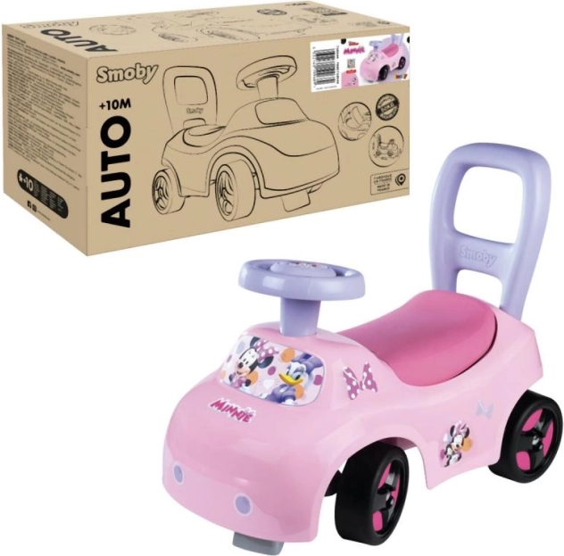 Mașinuță-împingător MINNIE 2în1 pentru fetițe