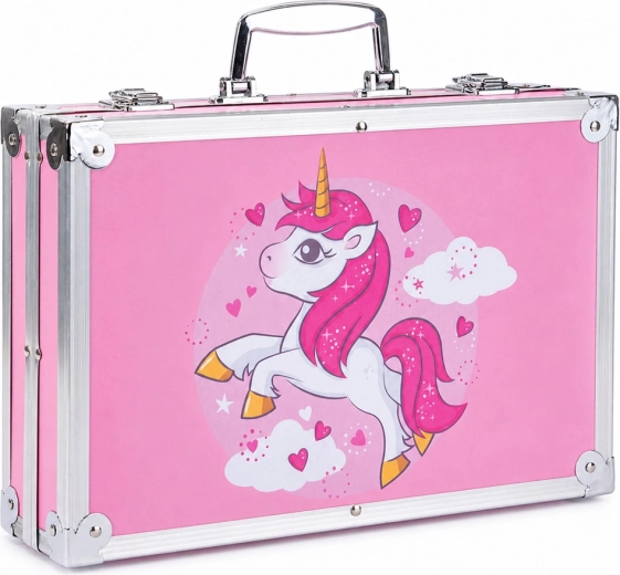 Valiză roz cu unicorn – un cadou minunat