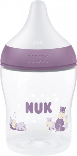 Biberon pentru bebeluși NUK Perfect Match Temperature Control 150 ml Hippo