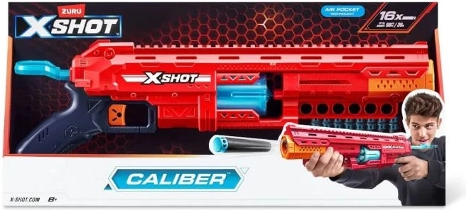 ZURU X-Shot Caliber lansator de săgeți din spumă cu încărcător