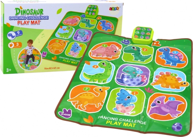 Covoraș de dans interactiv cu dinozauri – 5 moduri de distracție