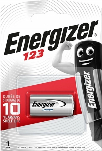 Baterie foto litiu Energizer CR123A 3 V