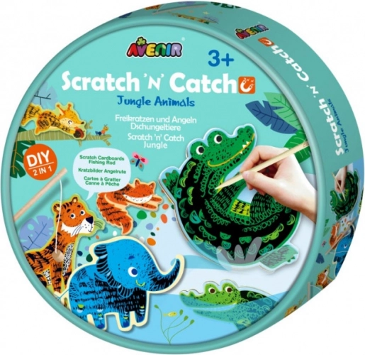 Joc de răzuit – Animale din junglă Scratch 'n' Catch