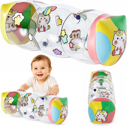 Cilindru gonflabil pentru târâre cu unicorni 48 × 20 cm
