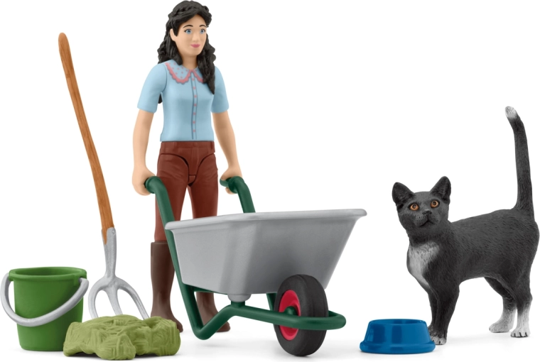 Set de joacă pentru curățarea grajdului cu Emily – POCKET SET HORSE CLUB