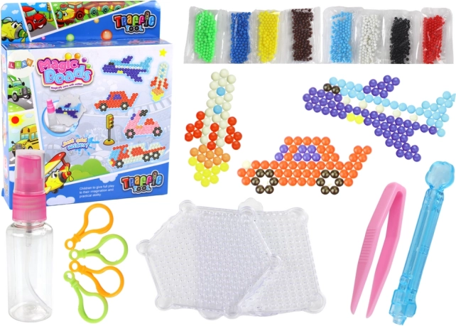 Mărgele cu apă DIY – 8 culori, motive de transport