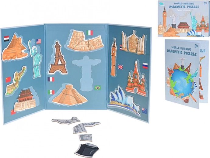 Puzzle magnetic Obiective turistice ale lumii