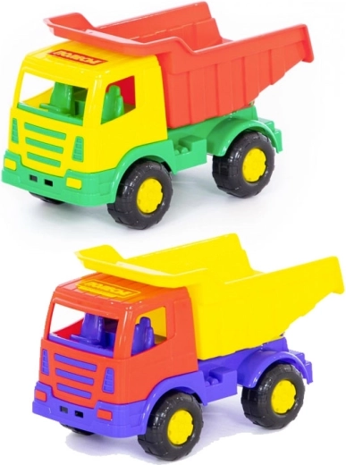 Camion basculant din plastic pentru copii de la 1 an
