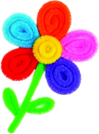 Flori din sârmulițe pufoase