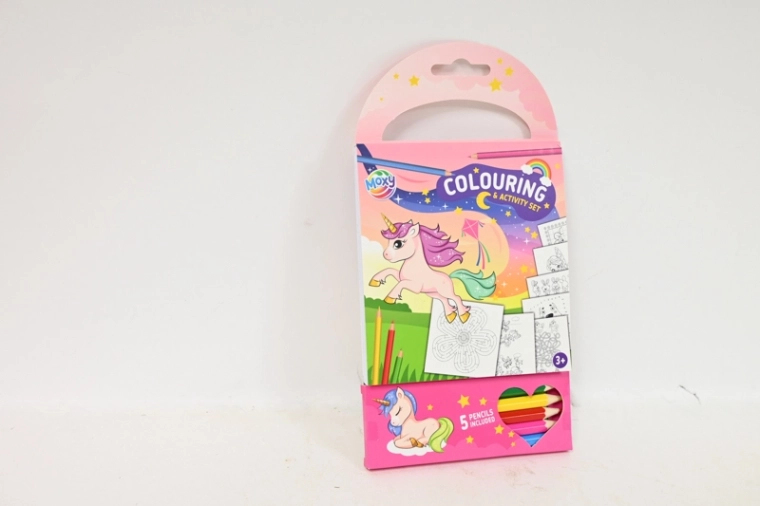 CCG set creativ – carte de colorat cu creioane colorate (60 de pagini)