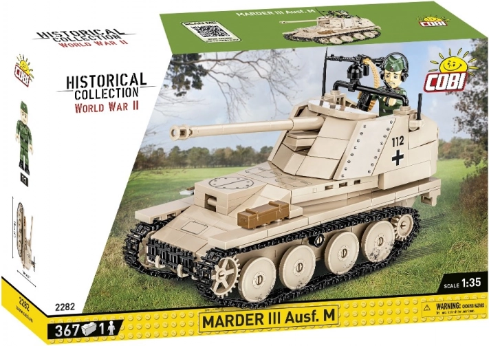 Set de construcție Marder III Ausf. M (Sd.Kfz. 138) 1:35 – distrugător de tancuri istoric